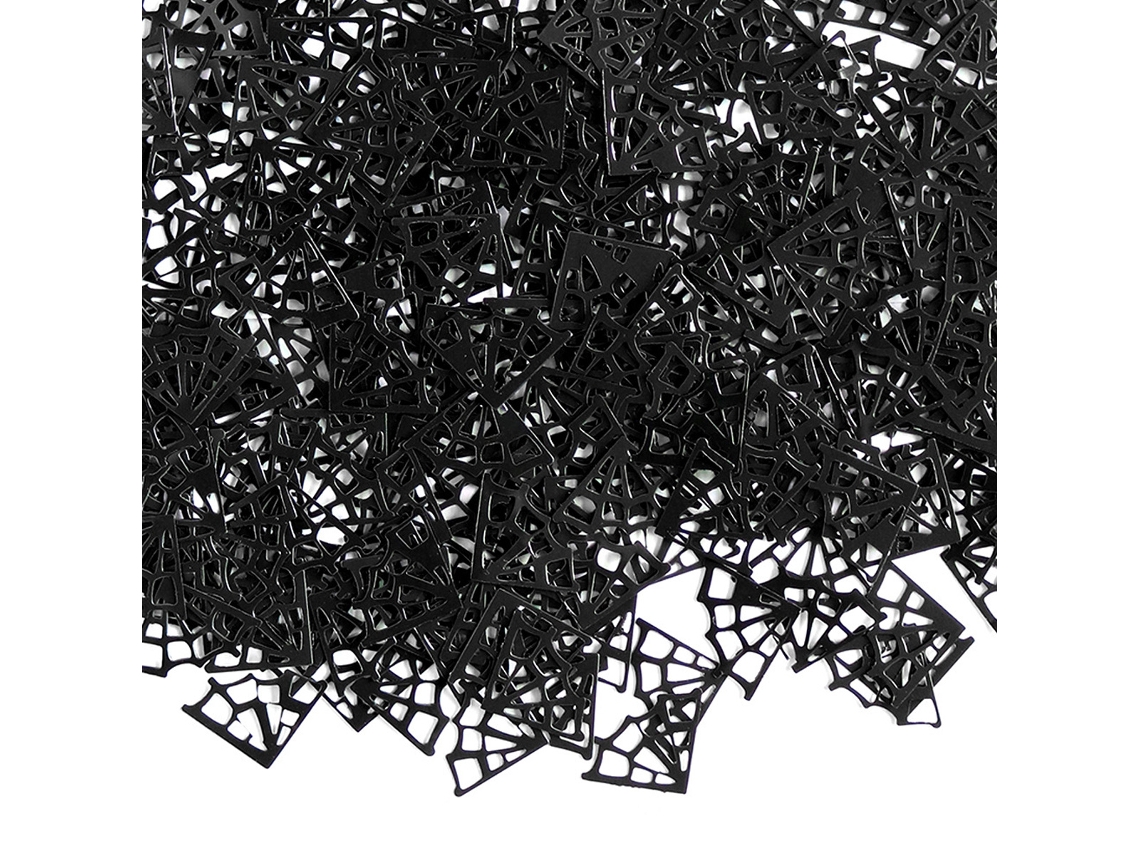 Confeti de Halloween para Mesa – Arañas y Telarañas Negras, 75g NEVEANCE