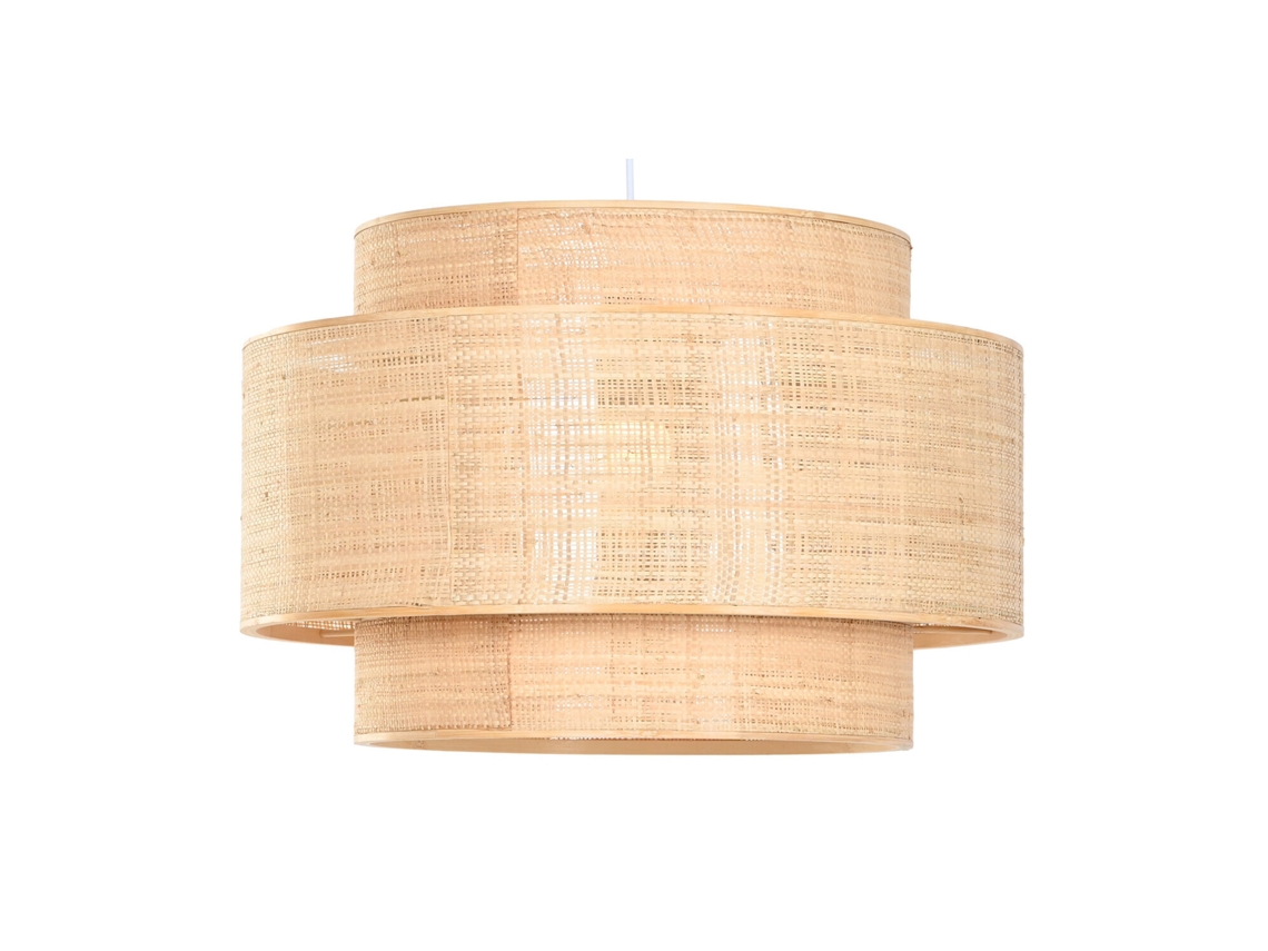 Lampara Techo Bambú Natural Marron 56x56x37cm
