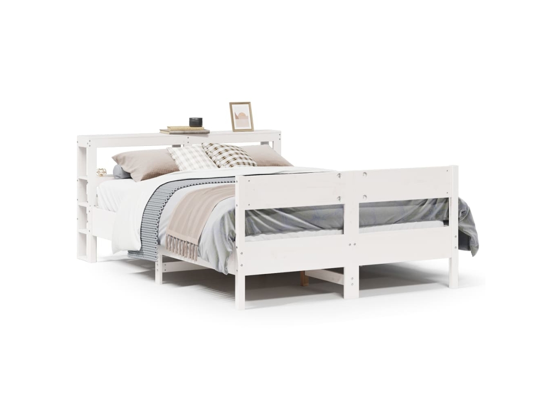 Maison Exclusive - Estructura De Cama Sin Colchón Madera Maciza De Pino 160x200 Cm