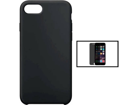Kit Carcasa + Protector de Pantalla Privacidad iPhone SE 2022 G4M Negro