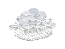 Kit De 33 Moldes Para Cortar Y Prensar Flores, Hojas, Mariposas Y Otras Formas Para Decorar Pasteles. Herramientas Para Manualidades.