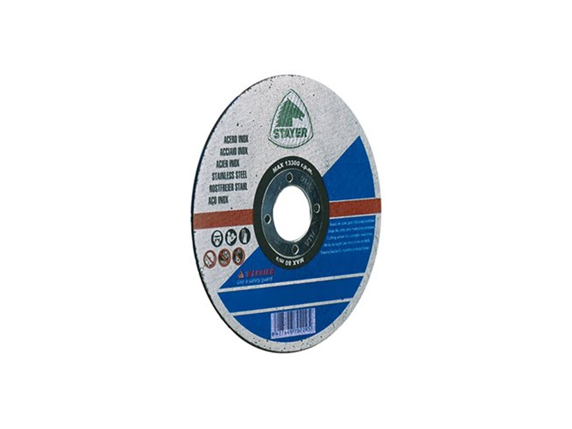 Disco Extrafino Inoxidable Estándar A60tbf-41 Para Corte De Materiales Ferrosos (13300 Rpm) Ø115x1x22,23mm
