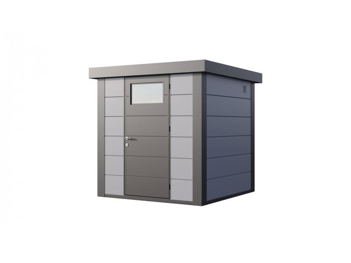 Caseta de Jardin metálica NH2 | Gris Claro | 208 x 208 - NOVO HABITAT