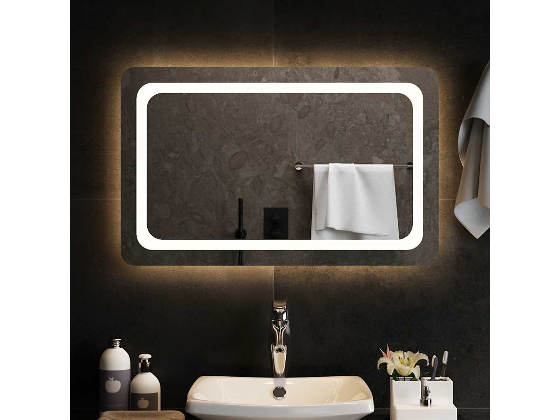 Espejo De Baño Con Led 80x50 Cm