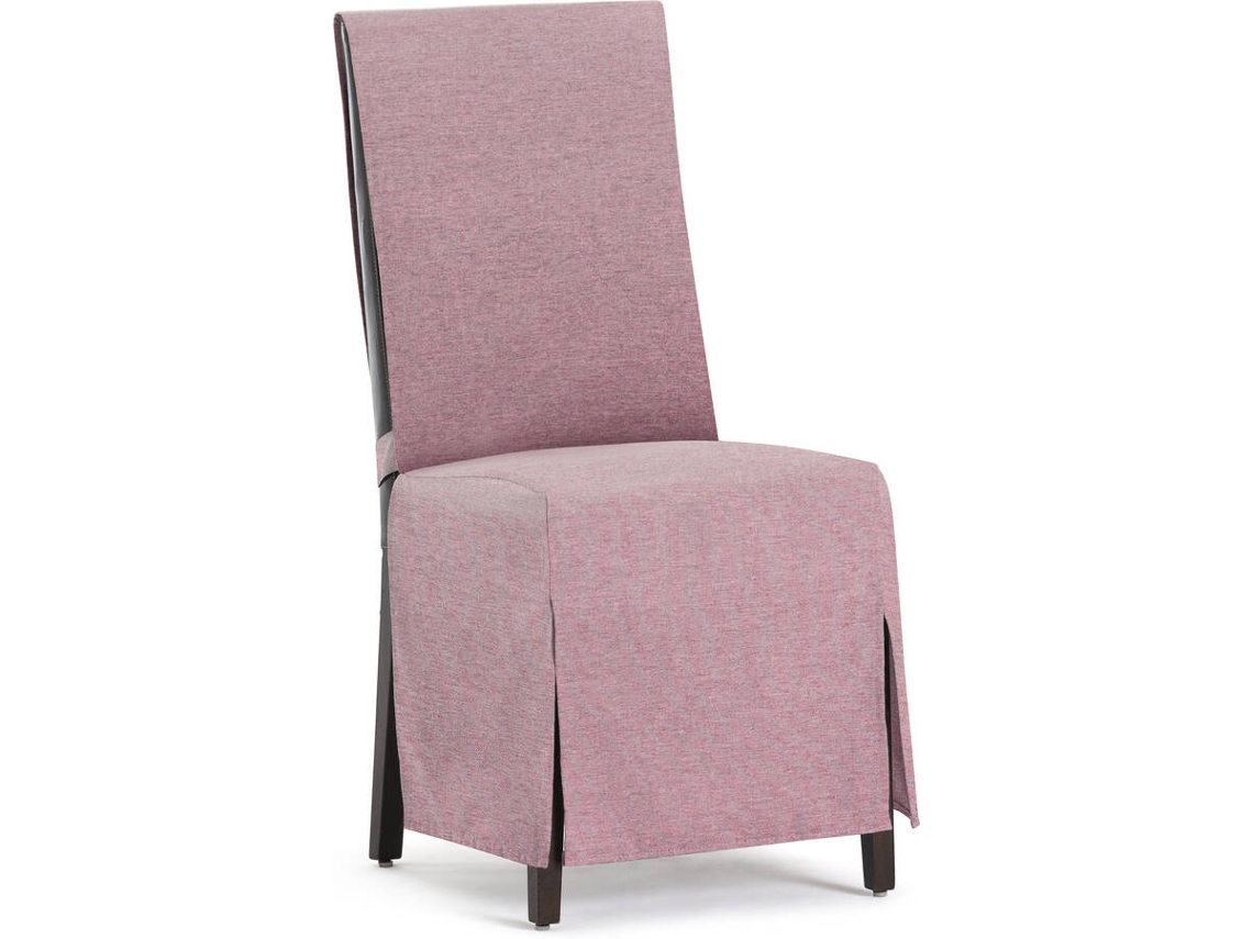 Funda de Silla EYSA Premium Valeria Pack de 2 Fundas Universal (45 x 40 x 135 cm - Poliéster y Algodón - Rosa)