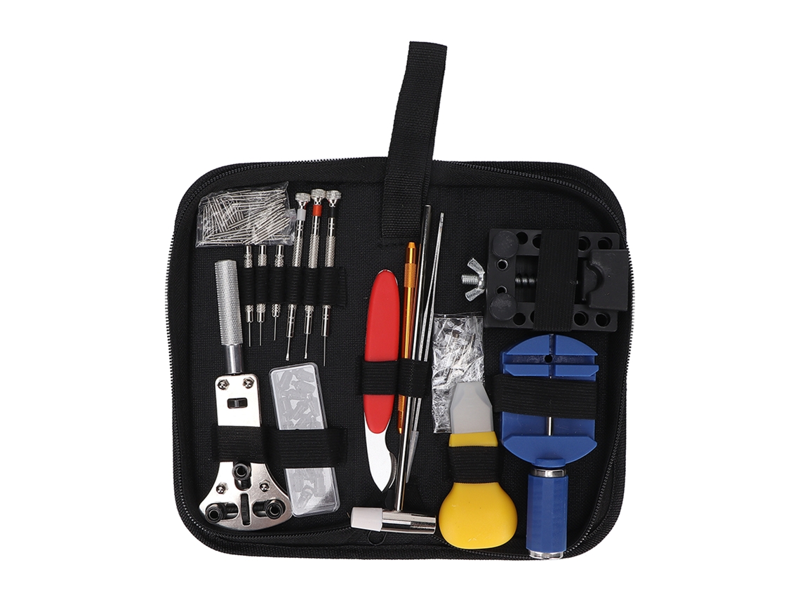 Kit de reparación de relojes con herramientas de apertura y extracción