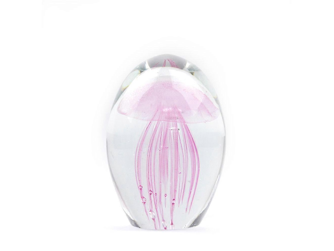 Lámpara de bola de medusa de cristal artificial para decoración, 2 unidades, bombilla Rosewell rosa