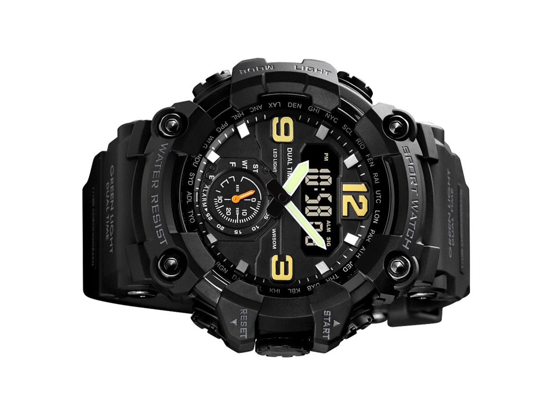 Reloj Deportivo Digital Skmei Para Hombre, Resistente Al Agua Hasta 5 Atm, Con Alarma Y Cronómetro.