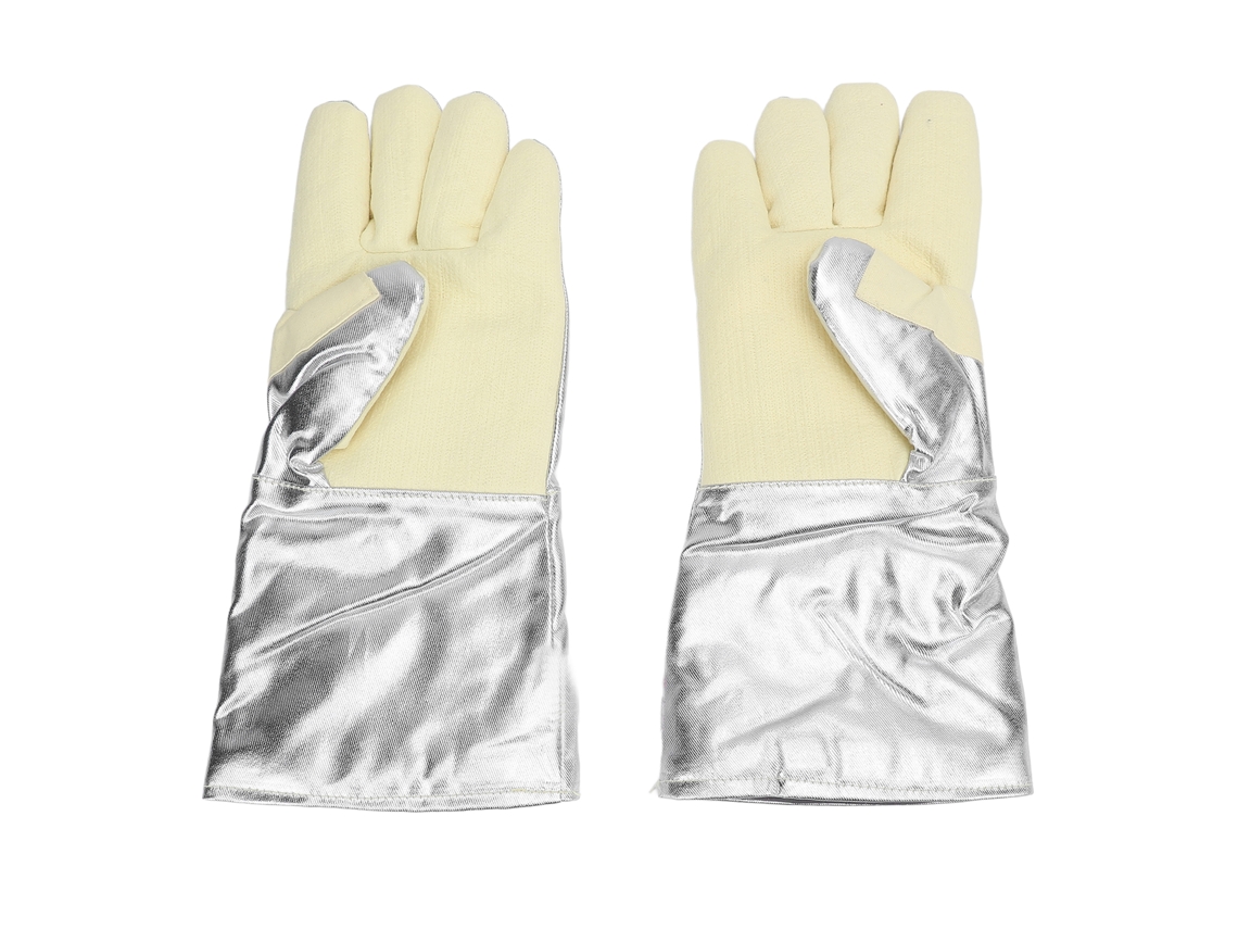 Guantes Resistentes Ao Calor 500℃ Antichamas Para Fábricas De Aço E Assados