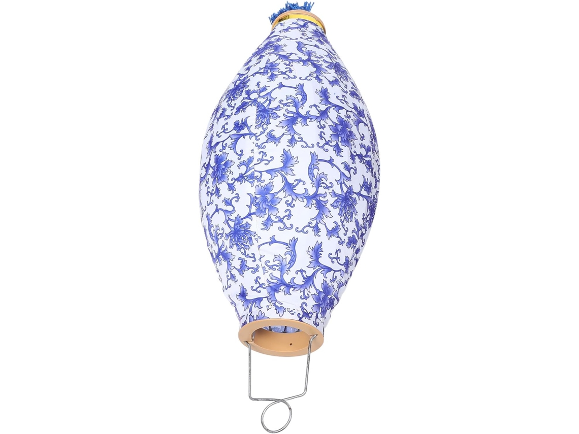 Farol Colgante Asiático Azul Y Blanco, Decoración Exterior Impermeable Para Bodas Y Fiestas.