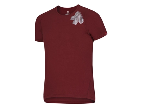 Camiseta de Hombre para Escalada OCUN Blossom Bambú Rojo (S)