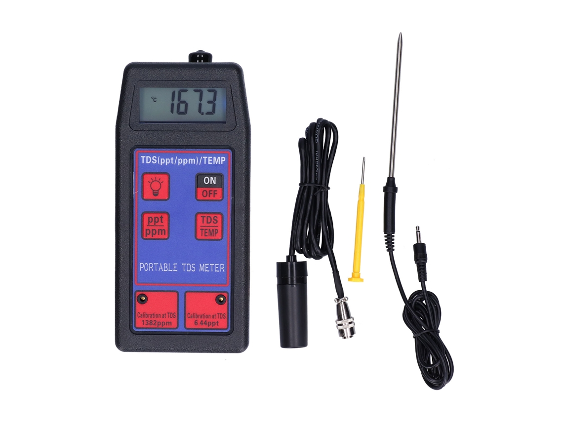 Medidor Portátil De Tds Y Temperatura, Analizador De Calidad Del Agua Para Piscinas, Acuarios E Hidroponía Tds-8426