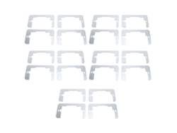 200 soportes de refuerzo para caja, más tornillos Aquaforge