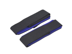 Guantes de entrenamiento, correa para levantamiento de pesas, puños ajustables, vendas Vylara (azules)