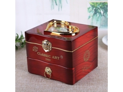 Omni-caja De Música Clásica Con Bailarinas Rotativas Para Joyería Anillo Collar Espejo Almacenamiento