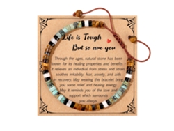 Pulsera De Yoga Con Cristales De Piedras Preciosas Naturales Para Los Chakras, Alivia La Ansiedad C Siurn