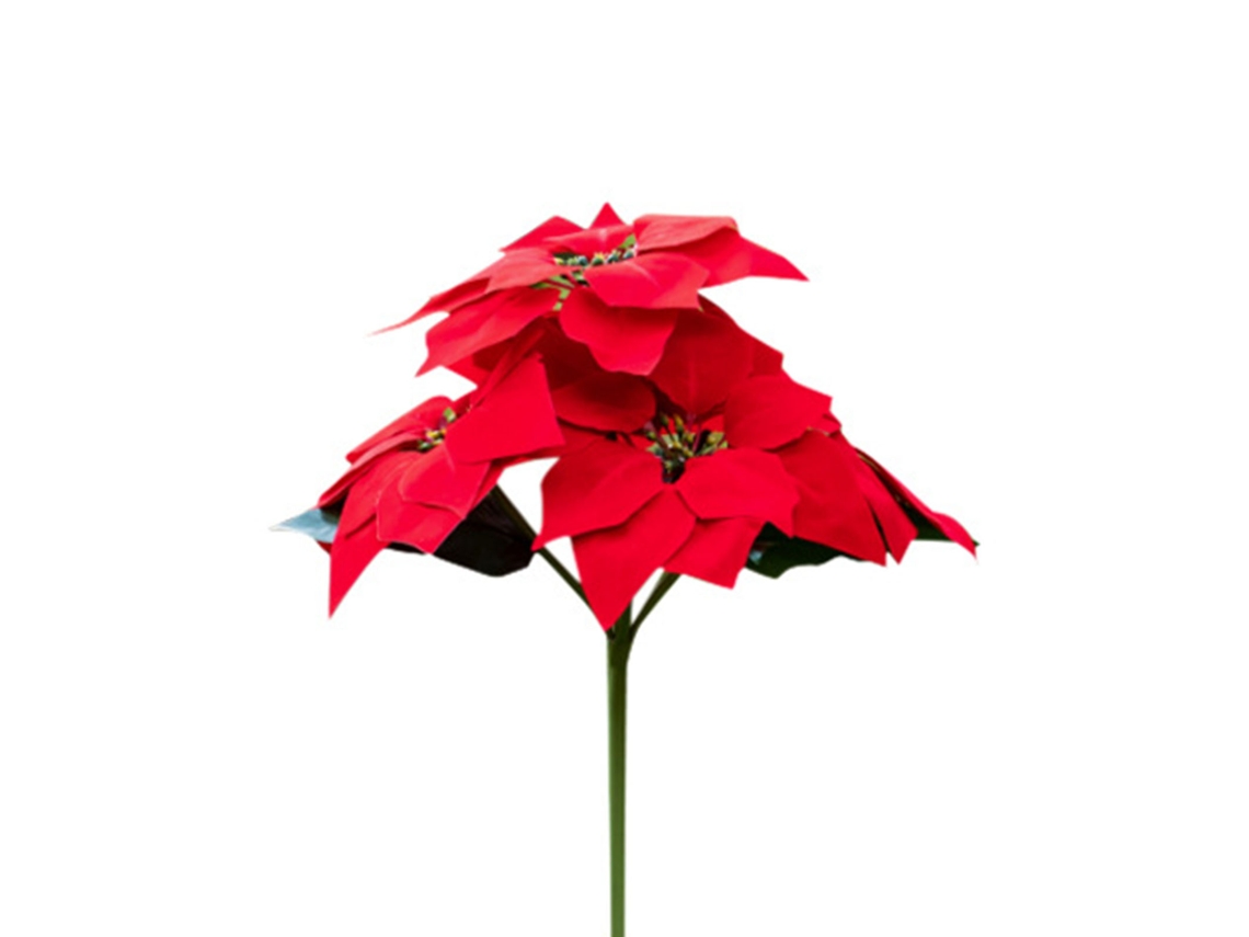 Lámpara Solar Para Jardín 5led Luz Blanca, Lámpara De Cesped Con Poste, Decoración De Navidad Flor Led