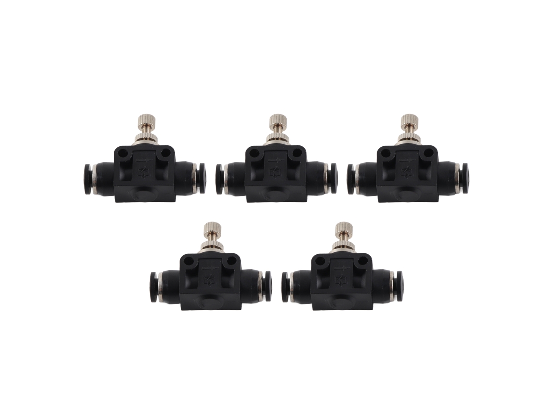 5 Válvulas Neumáticas De Gas, Pvc Resistente A La Compresión, Conexión De 4 Mm, Accesorios De Automatización.