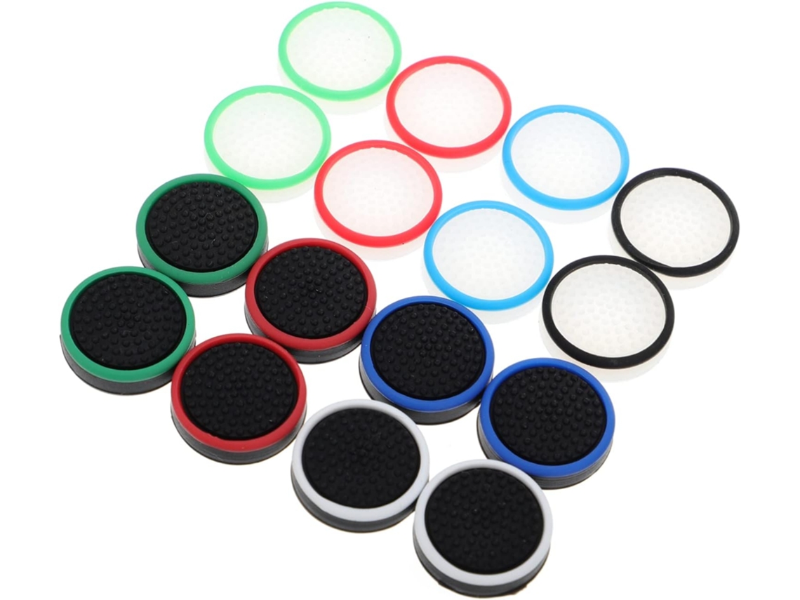 16 Tapas De Silicona Para Joystick De Mando De Switch, Con Agarre Antideslizante.