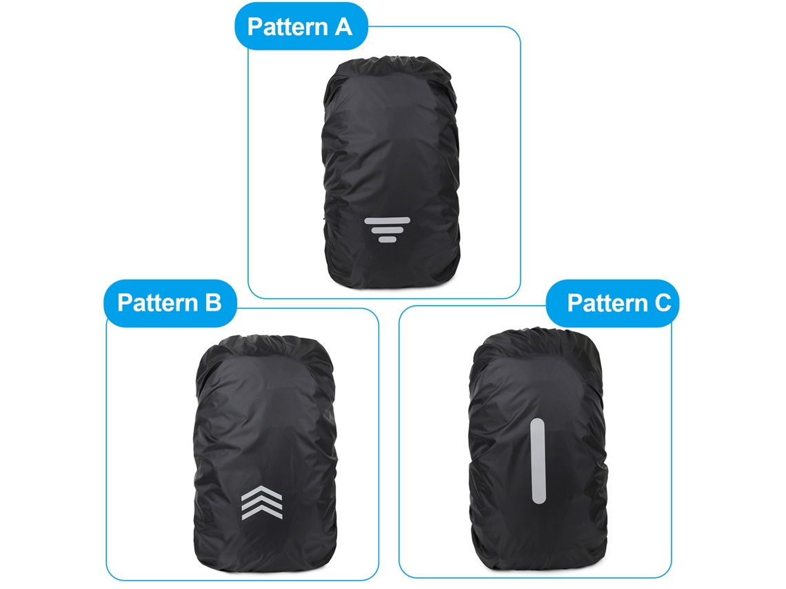 2 Fundas Impermeables Para Mochilas De 20-45 L Con Detalles Reflectantes Y Antipolvo Para Acampar, Hacer Senderismo Y Viajar.