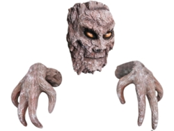 Caras De Árboles Espeluznantes - Decoraciones De Halloween De Resina 3d, Adornos Terroríficos Para Exteriores Escultura