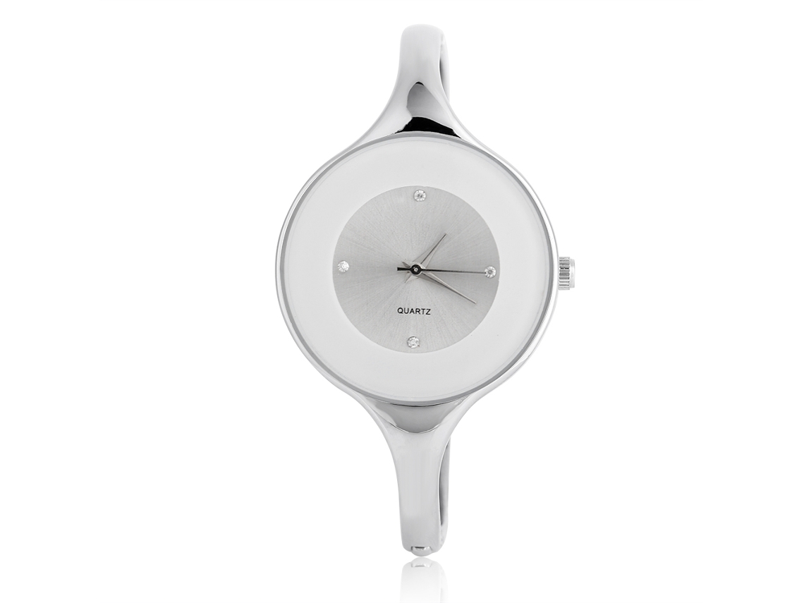 Reloj De Pulsera Analógico De Cuarzo Para Mujer Disu Con Diamantes De Imitación, Oro Rosa, Negro.