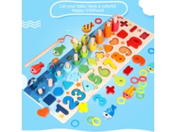 Juego De Rompecabezas De Números De Madera Educativo Para Niños De 3 A 6 Años.