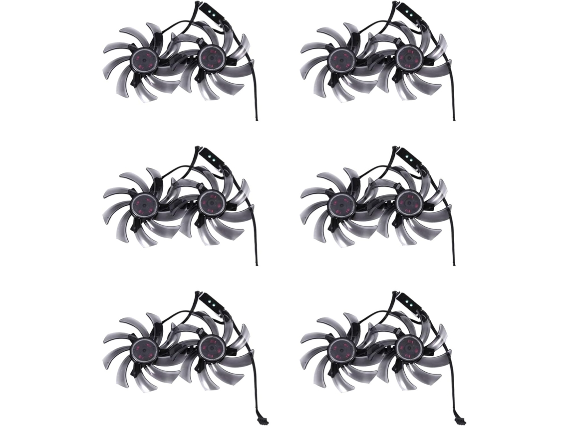12 Ventiladores De Refrigeración Para Tarjeta Gráfica De 87 Mm Fdc10h12s9-c (repuesto)