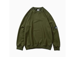 Sudadera Hombre Invierno Casual Liso Con Cremallera Bolsillo Militar Verde Talla M L Xl Xxl L Verde Militar