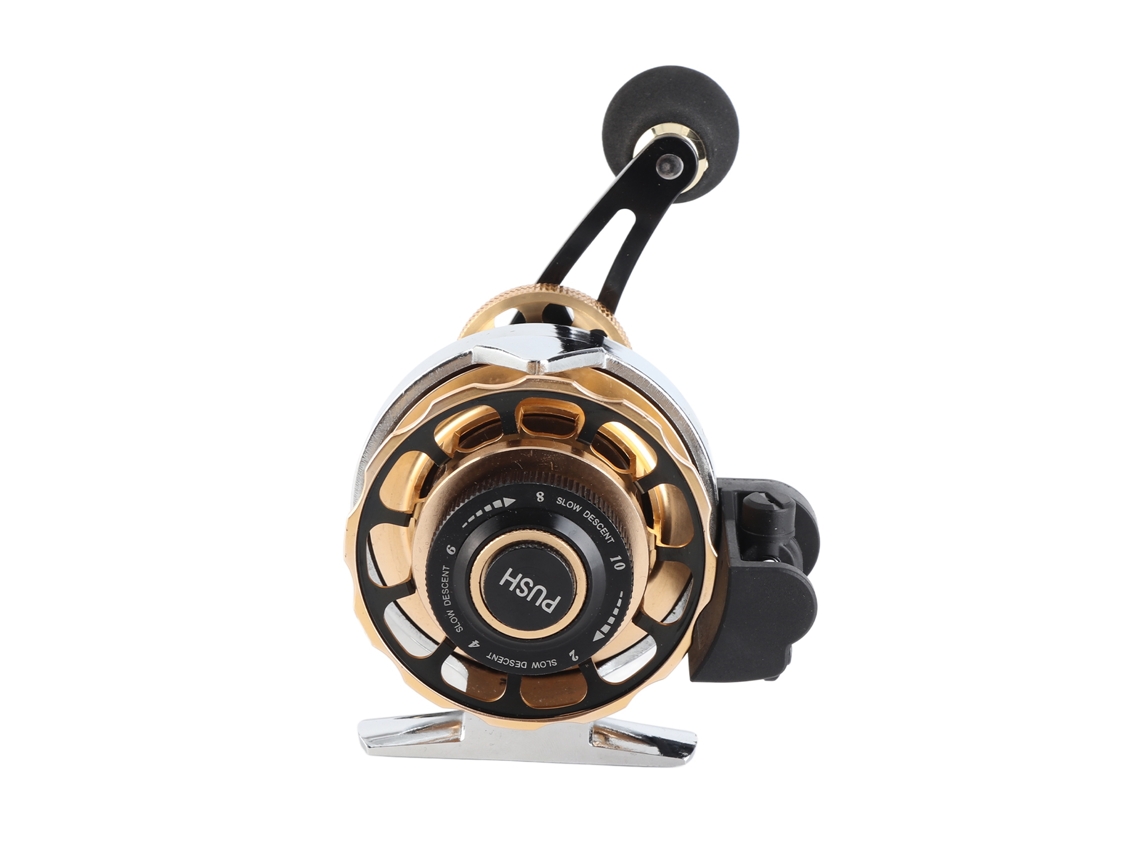 Carrete De Pesca Con Sistema De Bobinado Automático 3.6:1, Relación De Engranajes 10+1, Rodamientos A La Derecha.