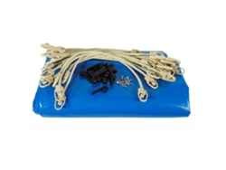 Piscina de Madera Rectangular Ubbink Cubierta de Invierno y Seguridad 350x650 Azul Grosor 550gr