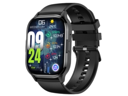 Reloj inteligente Mdug (negro), pantalla AMOLED de 2.01 pulgadas, compatible con llamadas Bluetooth.