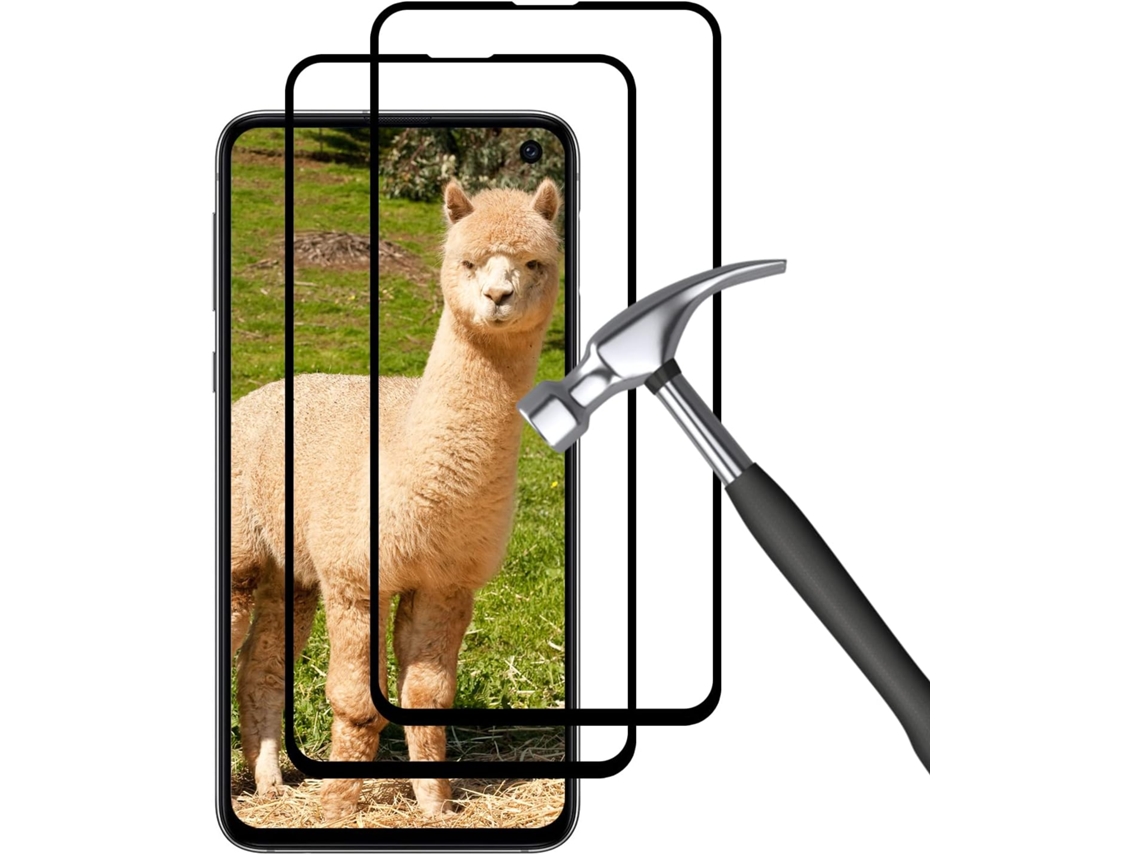 Conjunto de Protectores de Pantalla Cobertura Total Sem Bolhas Dureza Filme Sensível para Samsung Galaxy S10 HONGWE. Vidrio Templado (2un)