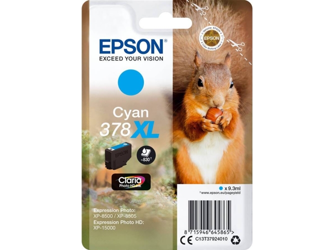 Cartucho de tinta EPSON 378XL - C13T37924020