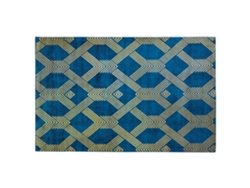 Alfombra de pelo corto BELIANI Vekse de Viscosa Azul 140x200