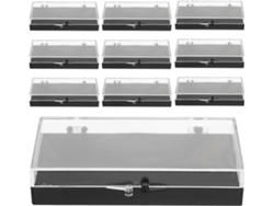 Plástico Transparente 10 Piezas Organizador Alfileres Joyas Medallas Almacenamiento Multifuncional Insignias