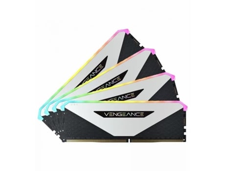 Memoria RAM DDR4 CORSAIR Vengeance RGB RT (4 x 8 GB - 3600 Mhz - Blanco)