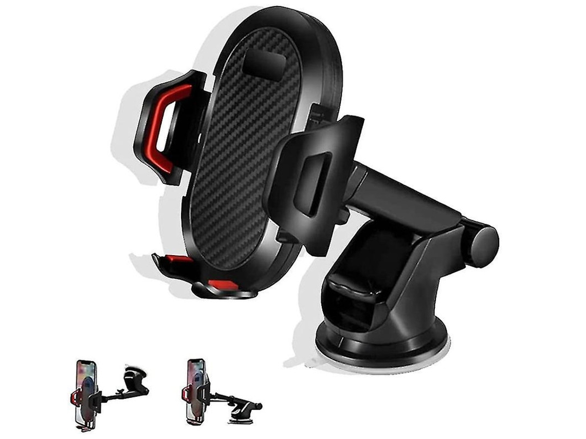 Soporte Universal Carro Sucção Forte Giratório Braço Extensível Yizhood Rojo