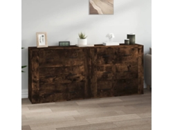 Pack 2 Uds Aparador | Mueble De Comedor | Buffetes Madera Contrachapada Roble Ahumado Wsd572170