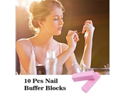 10 Bloques De Esponja Para Limas De Uñas, Pulidores, Limas Para Manicura Y Pedicura.