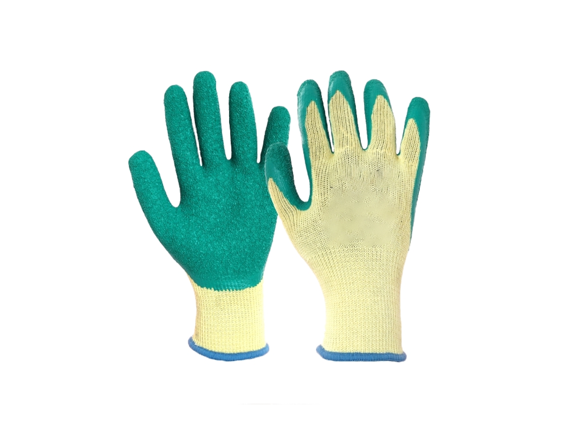 Guante Malha Revest LÃ¡tex Natur Antidesliz CHEMITOOL SAFETY