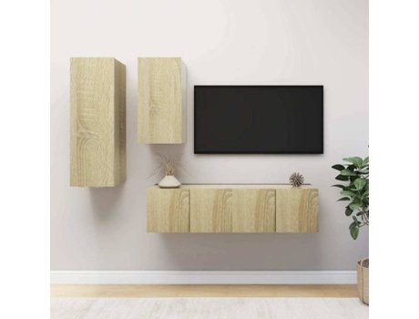 Conjunto 4 de muebles de salón VIDAXL roble Sonoma