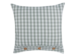 Cojín decorativo con botones BELIANI Talya de Poliéster Verde 45x45x12