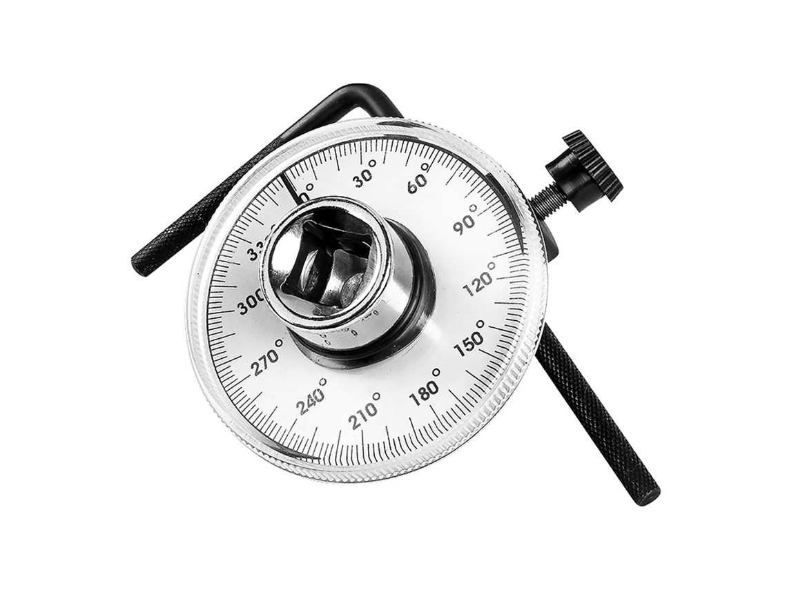 Llave Dinamométrica De 1/2 Pulgada Con Medidor De Ángulo Para Mantenimiento Y Reparación De Automóviles.