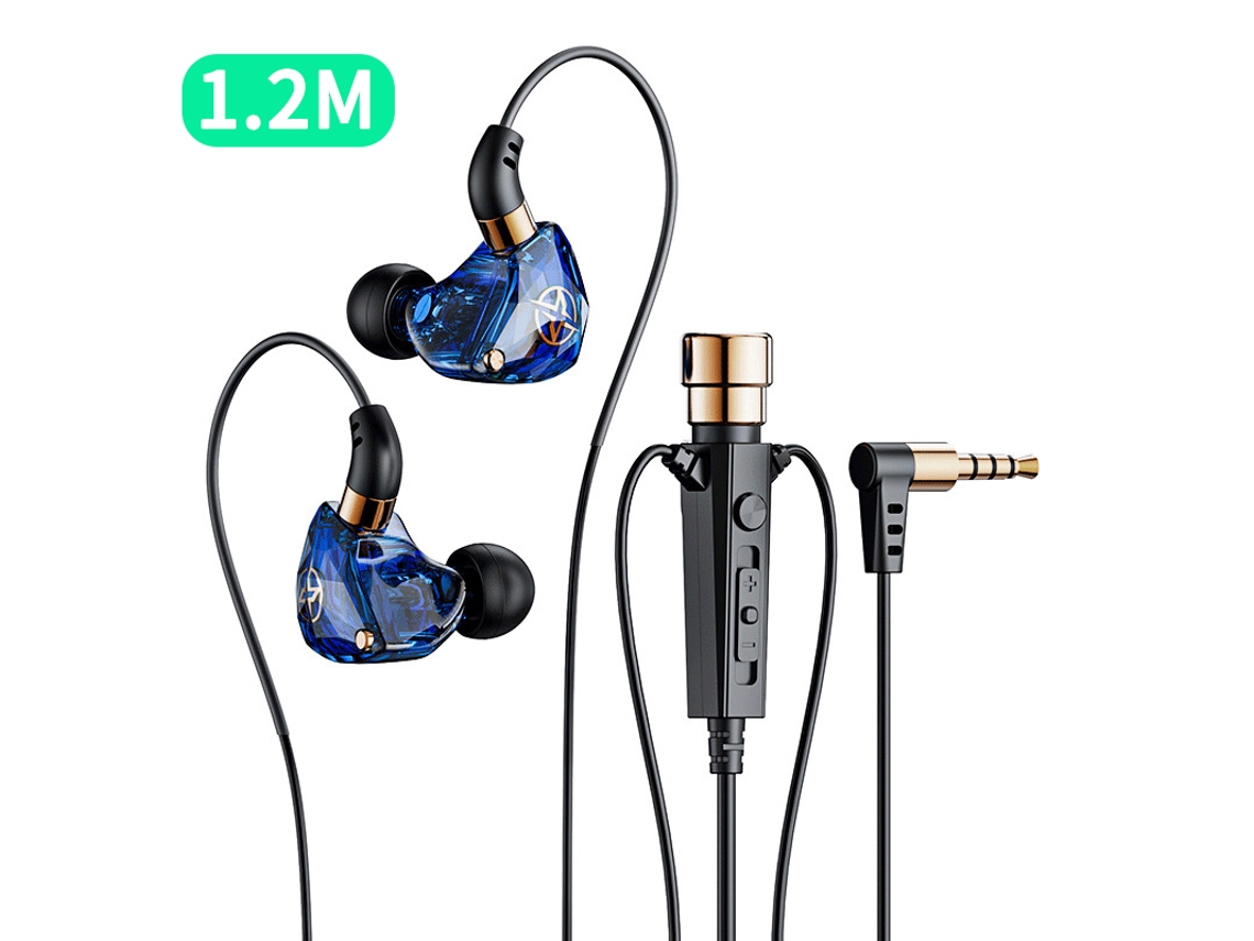 Auriculares De Karaoke (azules, 1,2 M), Micrófono Y Cable De Audio, Cancelación De Ruido Baja, Inalámbricos