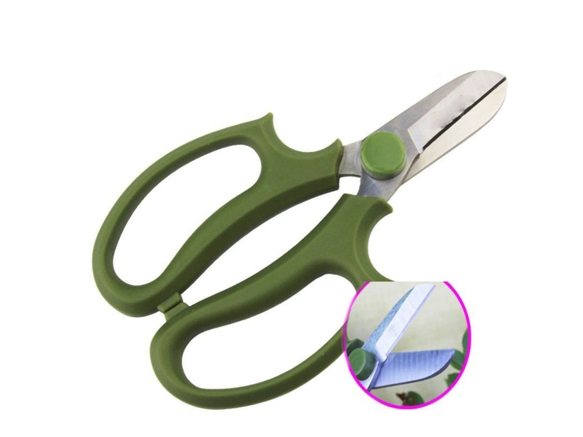 Tijeras de jardinería Rebe con mango de acero SK5 y ABS para floricultura y poda de plantas.