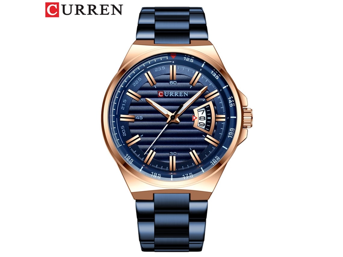 Reloj Casual De Cuarzo (azul), Resistente Al Agua, Con Calendario, Ideal Para Hombres De Negocios.