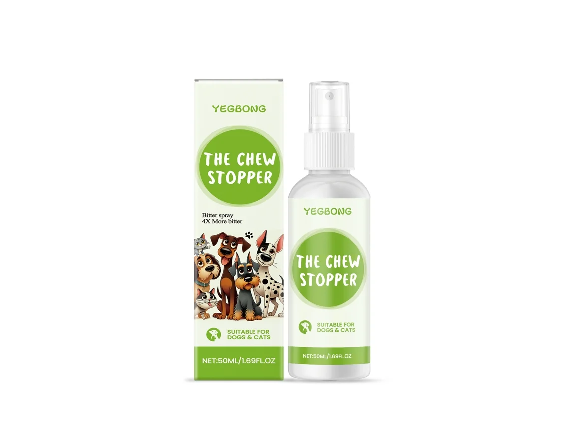 Espray anti-mordeduras para mascotas.