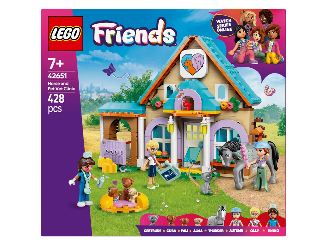 LEGO Friends: Clínica Veterinária para Cavalos e Animais de Estimação (428 peças)