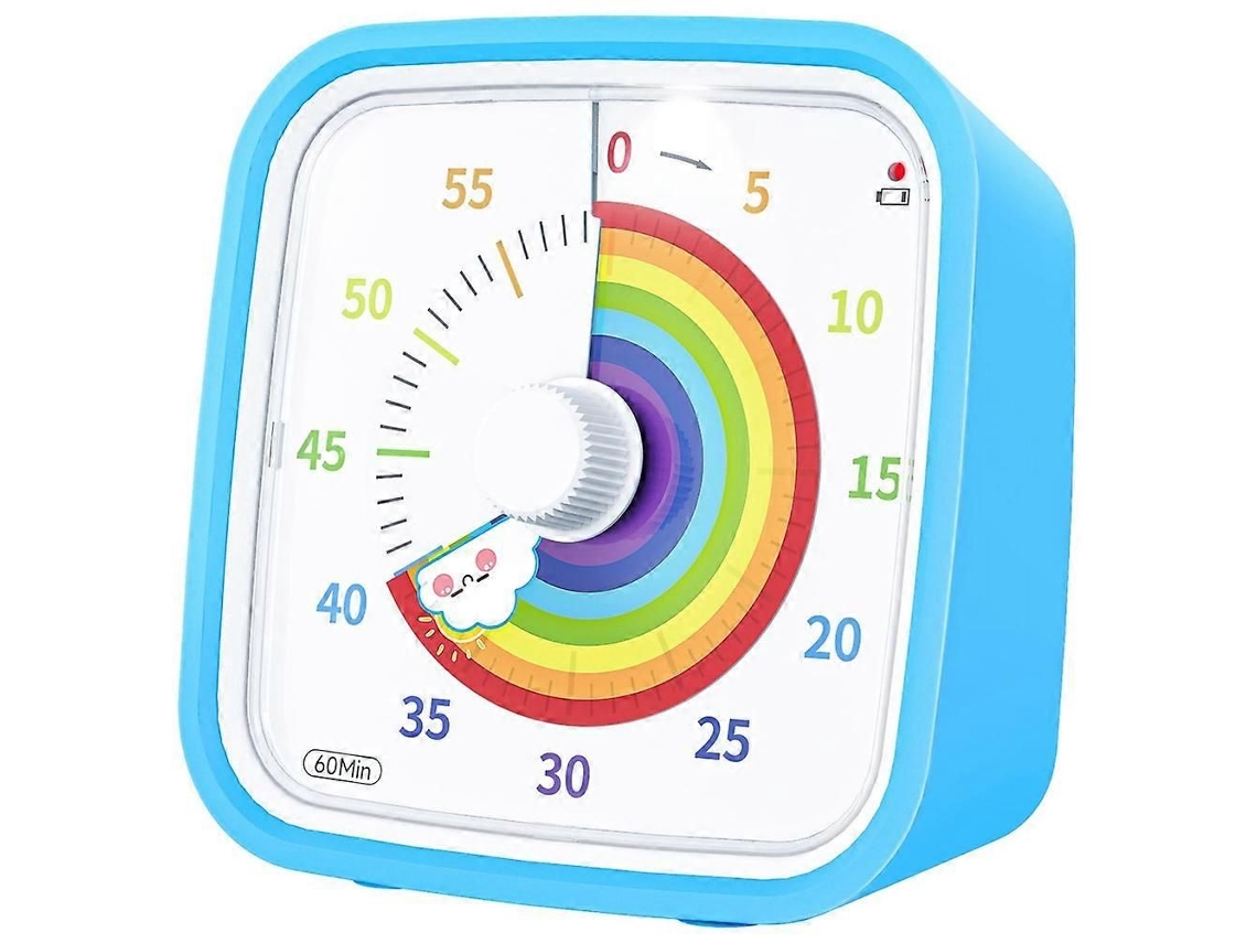 Reloj despertador infantil con dibujos animados, reloj electrónico multifuncional para estudiantes, cronómetro visual, temporizador de cocina.